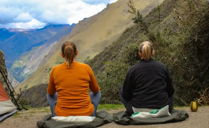 Travelers enjoying the Luxury Lares Trek with Short Inca Trail experience in the Andes