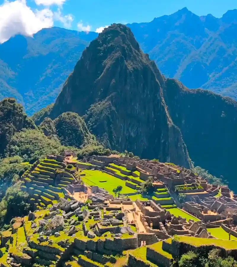 Panoramic view of Machu Picchu marking the final highlight of the Luxury Lares Trek with Short Inca Trail