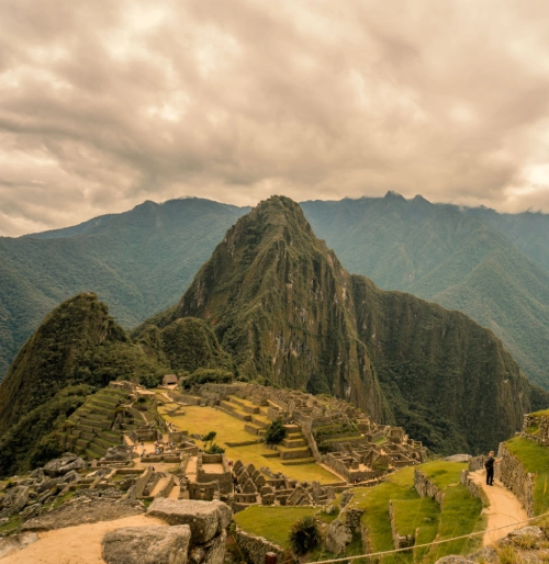 Sunrise over Machu Picchu after completing the Luxury Inca Trail