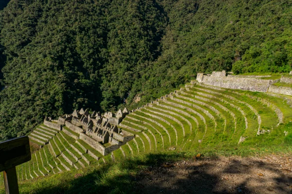 Hidden Archaeological Sites Ancient Inca terraces and archaeological structures surrounded by lush forest