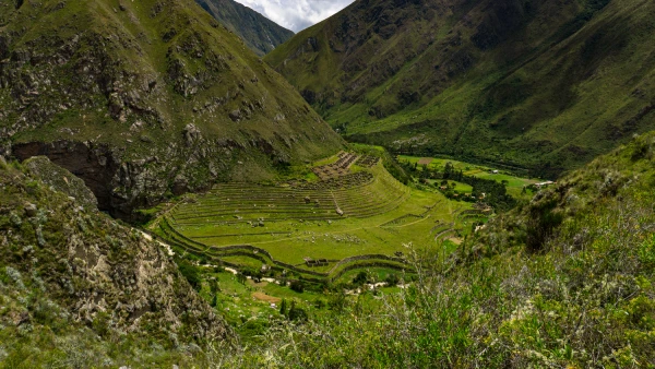 Llactapata archaeological site in the Urubamba Valley