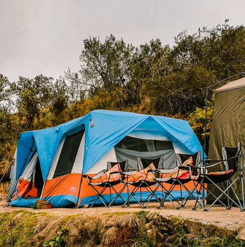 Comfortable Glamping Camp Comfortable glamping camp surrounded by Andean vegetation
