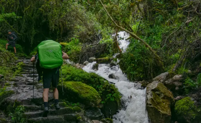 hiking-through
